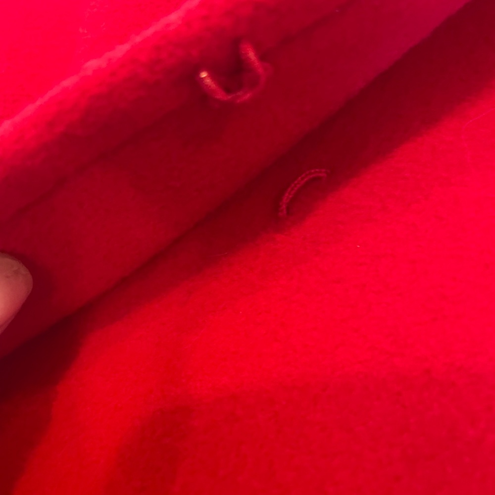 Ilie Wacs Vintage Red Long Wool Jacket - Picture 10 of 13